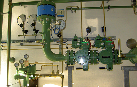 Gasexpansionsanlage Rohrleitungsplanung und Einbindung von RMG Gas SAV (Sicherheitsabsperrventile)